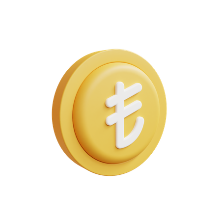 Free Turkish Lira  3D Icon