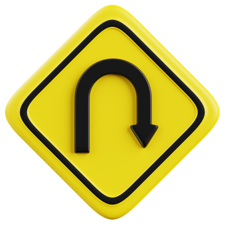 Free Turn Back  3D Icon