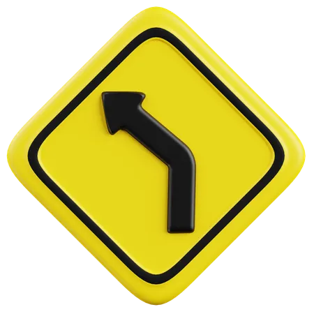 Free Turn Left  3D Icon