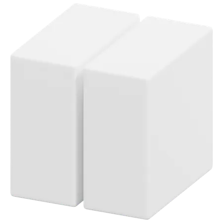Free Twin Tall Cubes  3D Icon