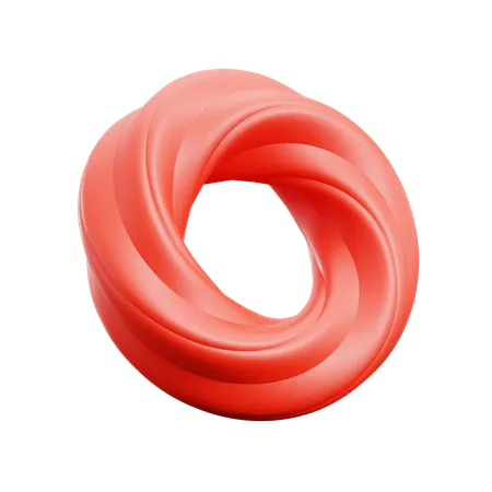 Free Twisted Torus Abstract Shapes  3D Icon