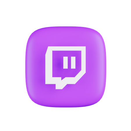 Free Twitc  3D Icon