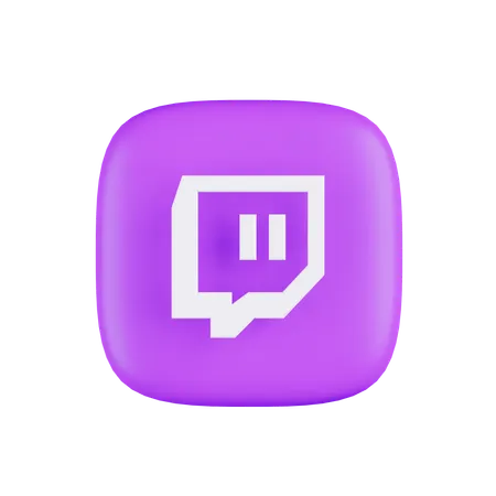 Free Twitc  3D Icon