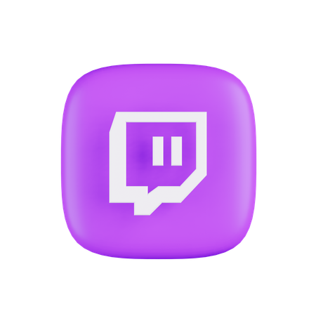 Free Twitc  3D Icon