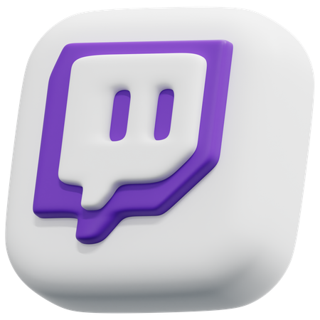 Free Twitch  3D Icon