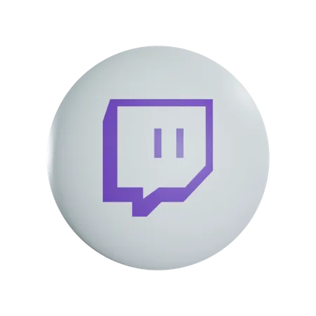 Free Twitch  3D Icon