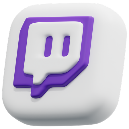 Free Twitch  3D Icon