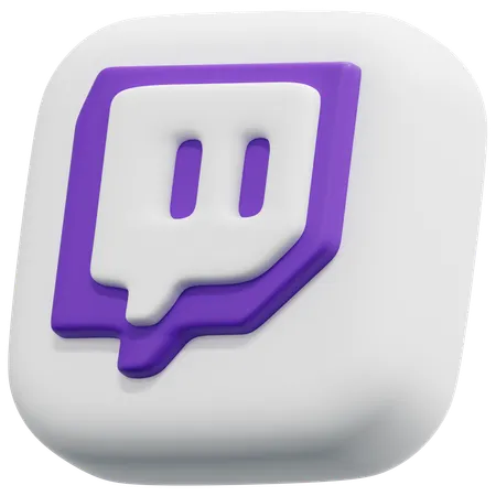 Free Twitch  3D Icon