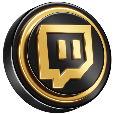 Free Twitch  3D Icon