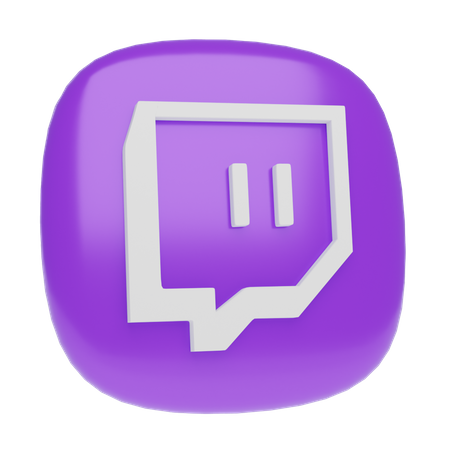 Free Twitch  3D Icon