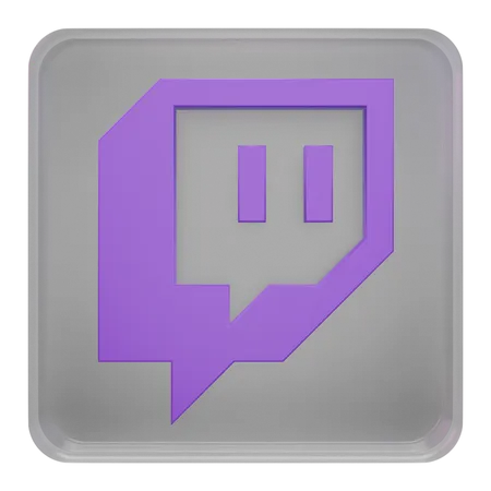 Free Twitch  3D Icon