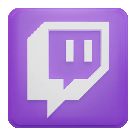 Free Twitch  3D Icon