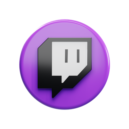 Free Twitch  3D Icon