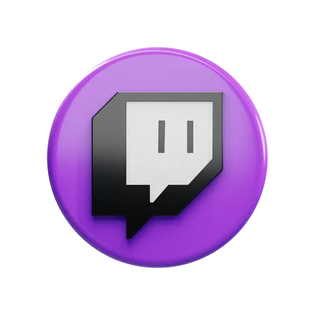 Free Twitch  3D Icon