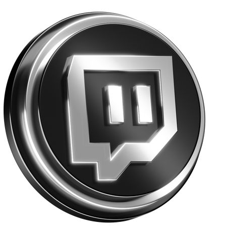 Free Twitch  3D Icon