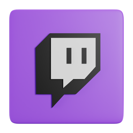 Free Twitch  3D Icon