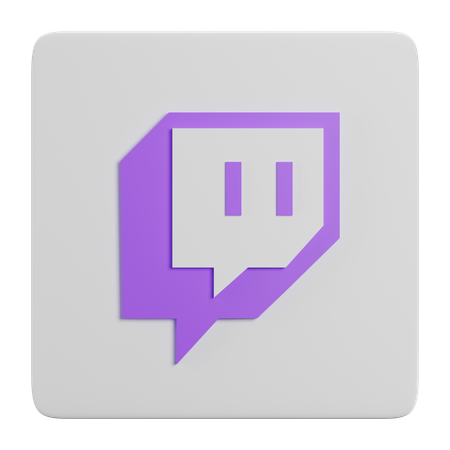 Free Twitch  3D Icon