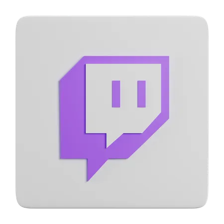 Free Twitch  3D Icon