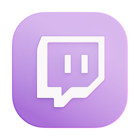 Free Twitch  3D Icon