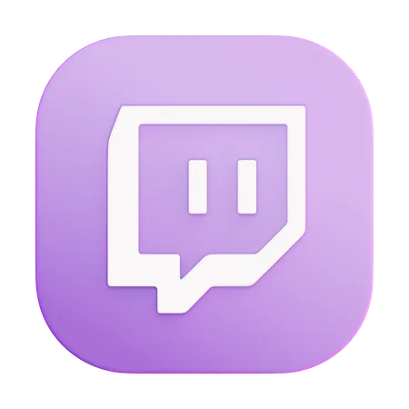 Free Twitch  3D Icon