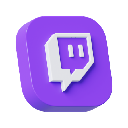 Free Twitch  3D Icon