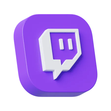 Free Twitch  3D Icon