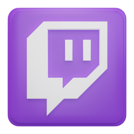 Free Twitch  3D Icon