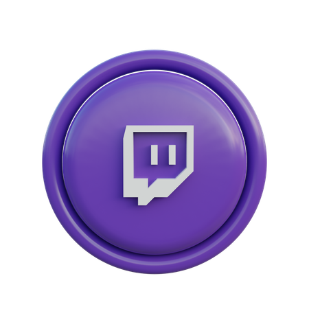 Free Twitch  3D Icon