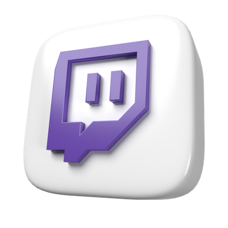 Free Twitch  3D Icon