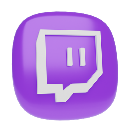Free Twitch  3D Icon