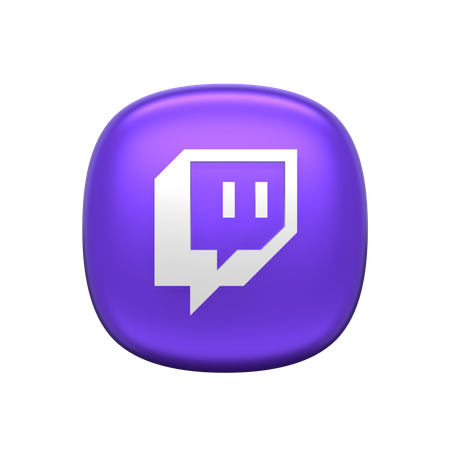 Free Twitch  3D Icon