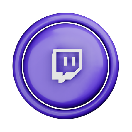 Free Twitch Logo  3D Icon