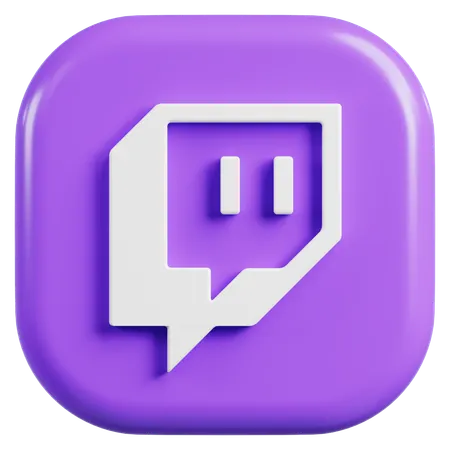 Free Twitch Logo  3D Icon