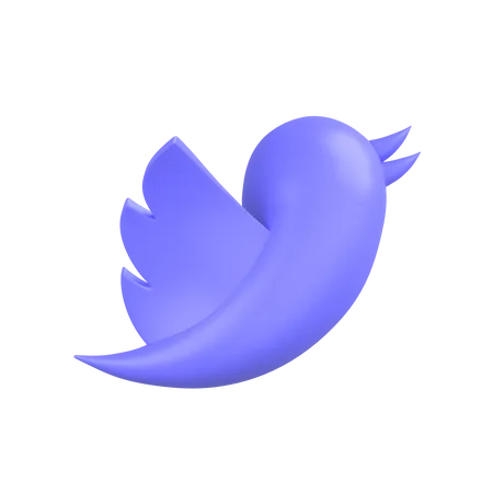Free Twitter-1  3D Icon