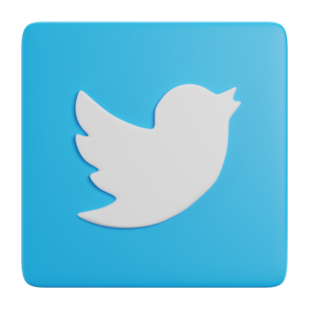 Free Twitter  3D Icon