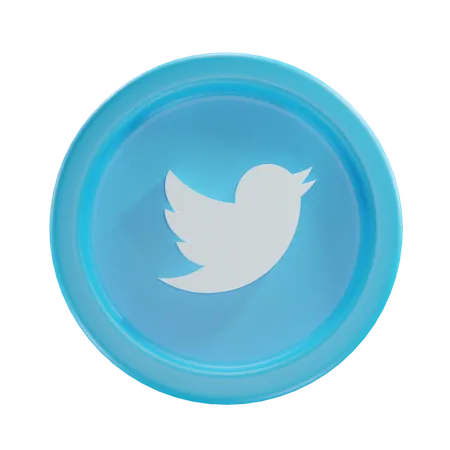 Free Twitter  3D Icon