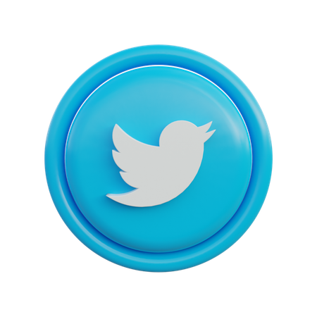 Free Twitter  3D Icon