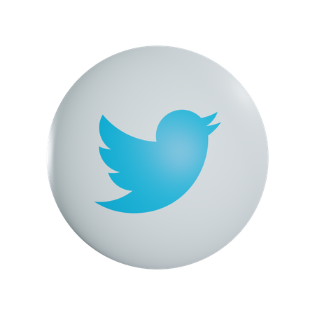 Free Twitter  3D Icon