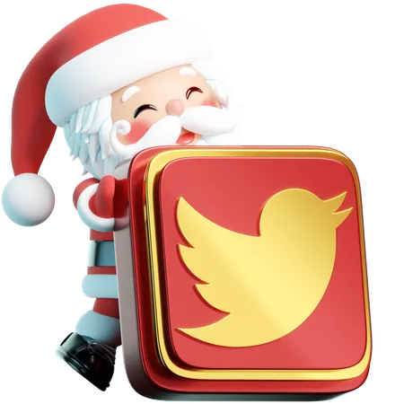 Free Twitter  3D Icon