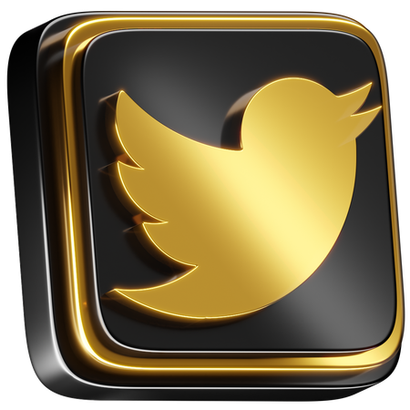 Free Twitter  3D Icon