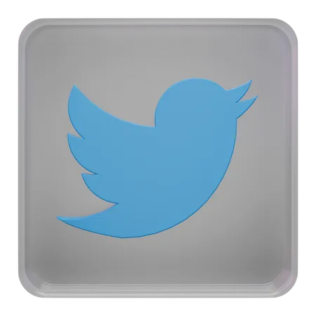 Free Twitter  3D Icon