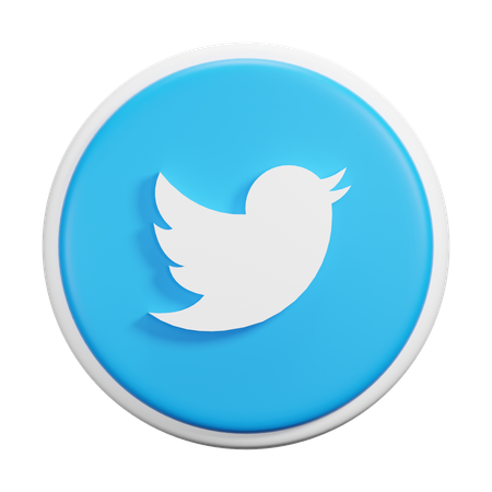 Free Twitter  3D Icon