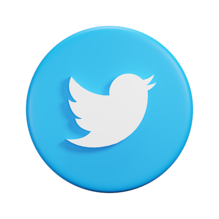 Free Twitter  3D Icon