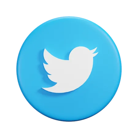 Free Twitter  3D Icon