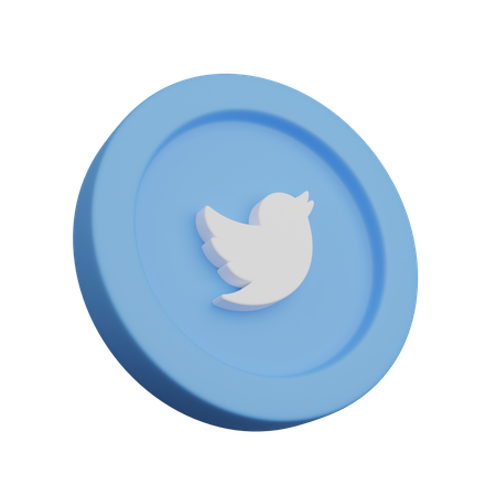 Free Twitter  3D Icon
