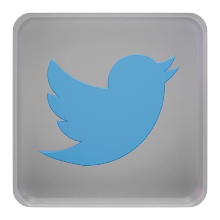 Free Twitter  3D Icon