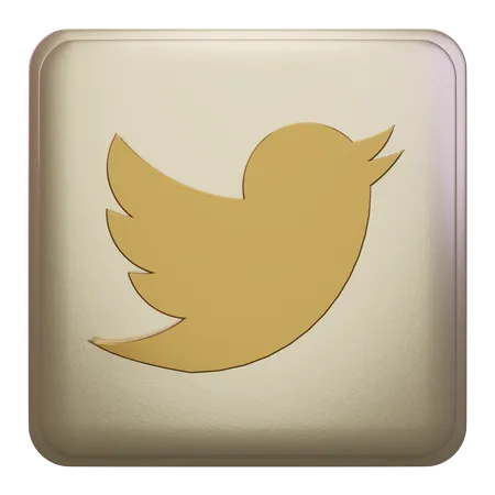 Free Twitter  3D Icon