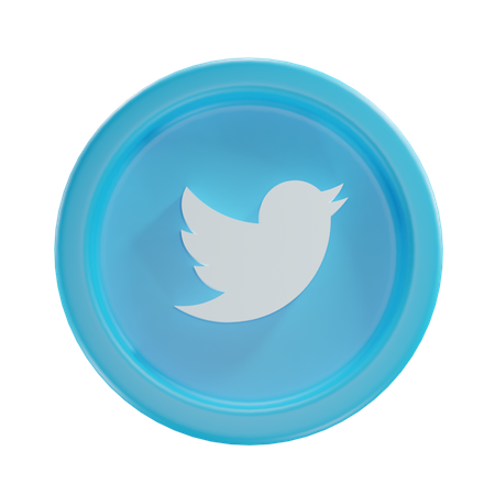 Free Twitter 3D Icon