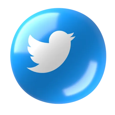 Free Twitter 3 D Logo 3D Icon