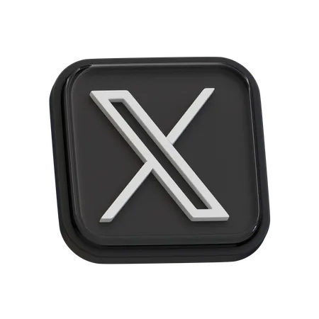 Free Twitterx  3D Icon